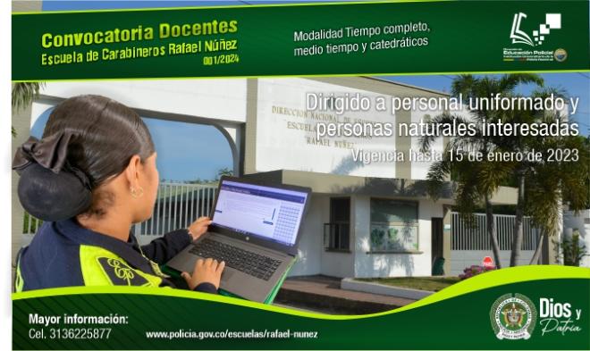 convocatoria docente, escuela de carabineros rafael nu&ntilde;ez