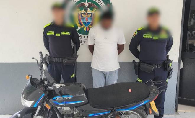 Motocicleta recuperado en Cartagena