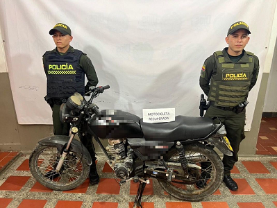 Golpe contra el hurto de motocicletas en Urabá