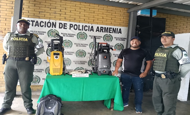 Los elementos fueron devueltos a su dueño quien agradeció la labor policial