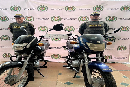Golpe contra el hurto de motocicletas en Urabá