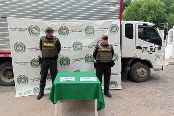 Recuperación de vehículo tipo furgón y 92 televisores