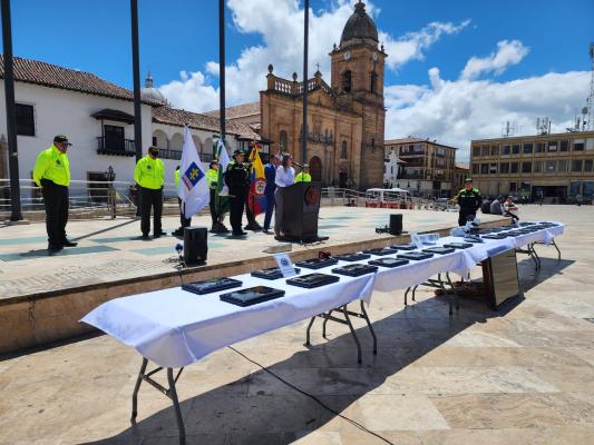 Elementos recuperados en Boyacá