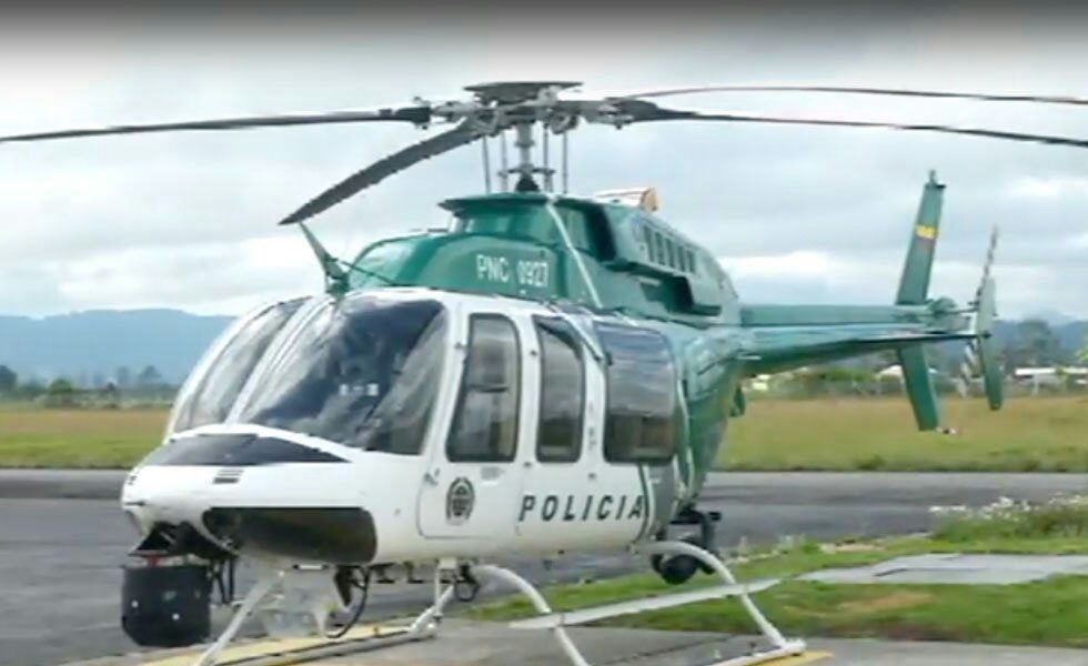 recuperación de vehiculo con el halcon de la policia