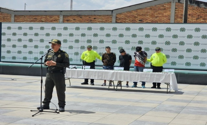 capturados tres integrantes de 'los costeños' presentación en rueda de prensa