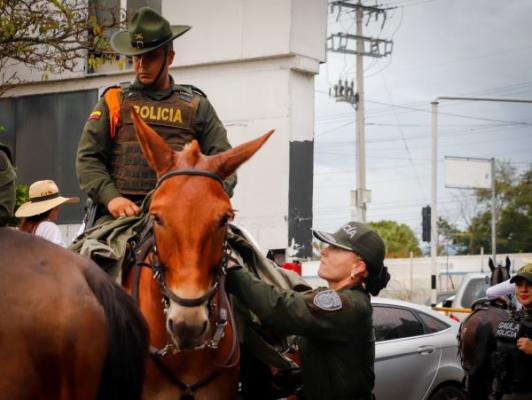 seguridad durante la feria de Tuluá
