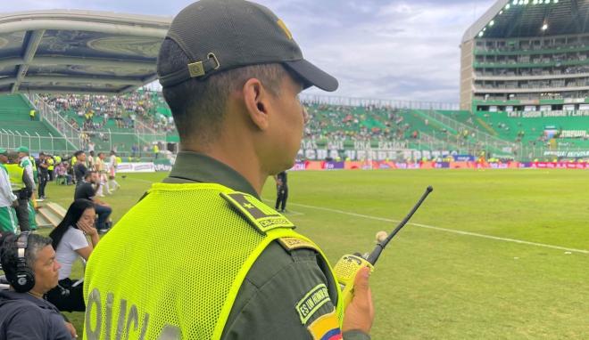 Seguridad para el encuentro futbolístico entre América de Cali vs Envigado, el cual se llevará a cabo en el estadio Rivera Escobar del Municipio de Palmira