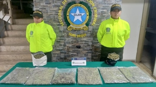 Seis libras de marihuana incautadas en Armenia