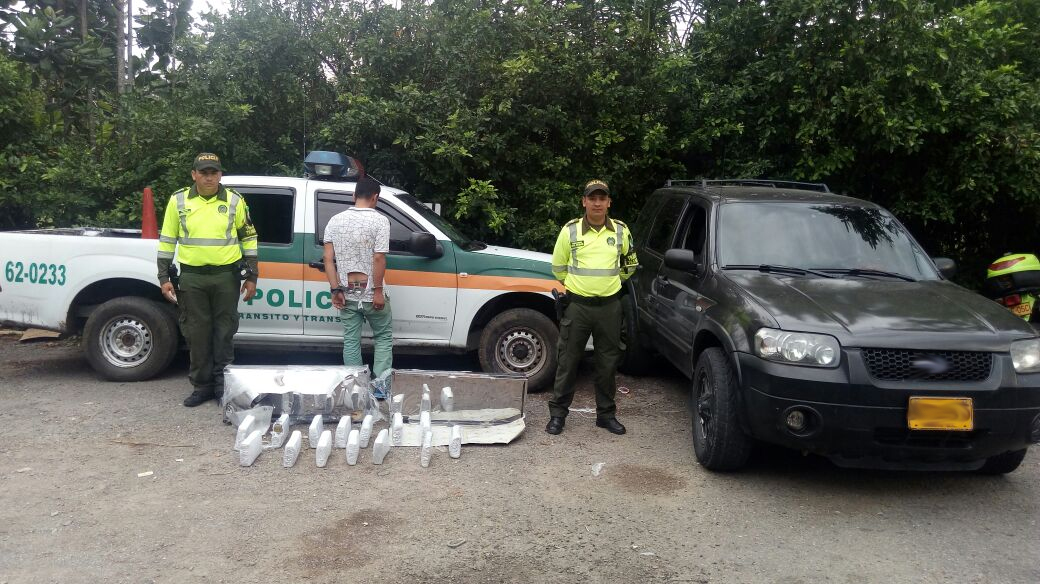 Hallada caleta con 20 kilogramos de marihuana prensada