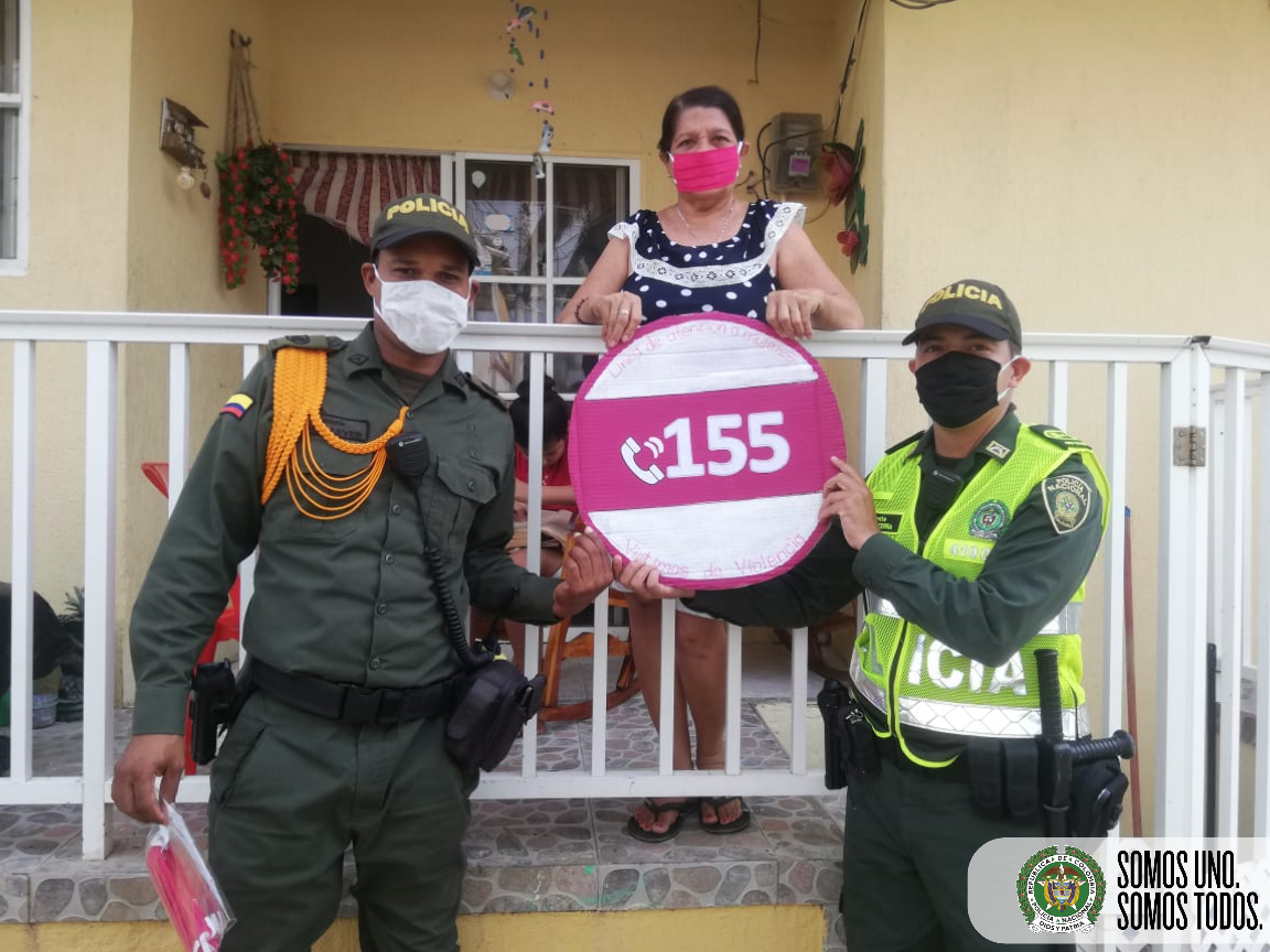 La Patrulla en Casa sigue en los barrios socializando la Línea Púrpura 