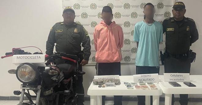 Hermanos mellizos fueron sorprendidos con 500 gramos de estupefacientes