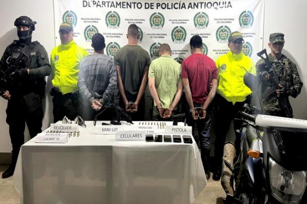 Más de 57 capturas y fuertes golpes al crimen organizado en los primeros 15 días del mes de enero en Antioquia.