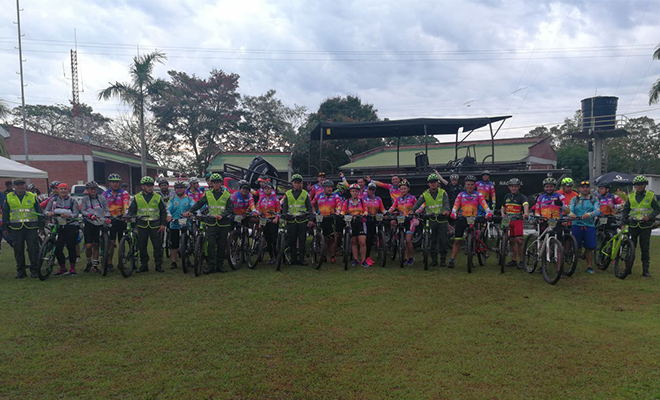 Con-una-travesía ciclística-la Policía Nacional-promueve-una-sana convivencia-en-el Meta