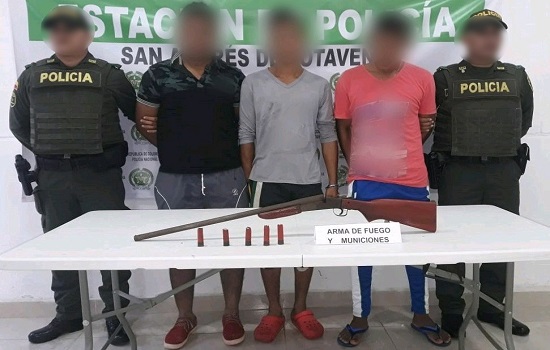 Las acciones policiales se efectuaron en Chinú, Sahagún, San Andrés de Sotavento, Chimá, Planeta Rica, Pueblo Nuevo y Moñitos