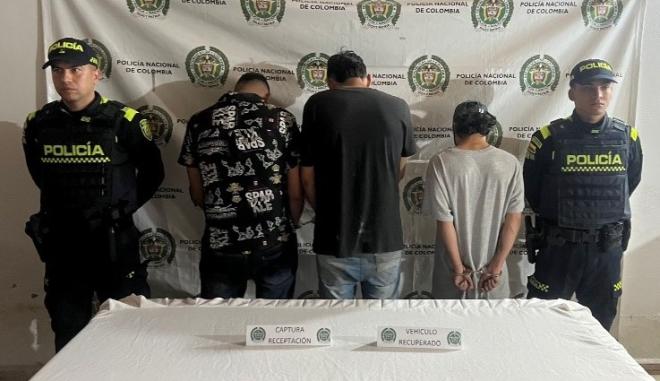 Tres capturados y una recuperación 