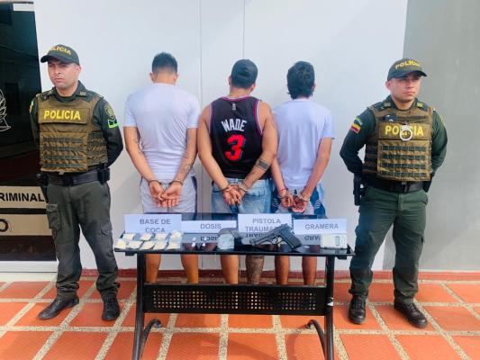 Capturados con estupefacientes 