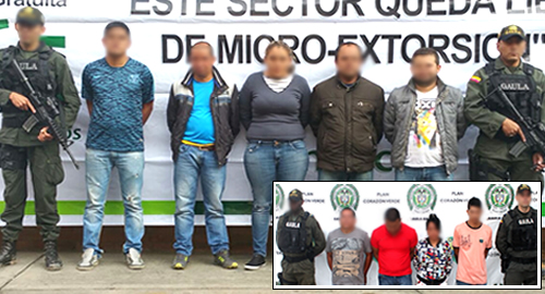 Golpe a la extorsió-GAULA-desarticula- banda denominada-los rolos