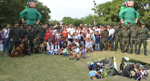 POLICIAS DE CENOP CELEBRAN A NIÑOS