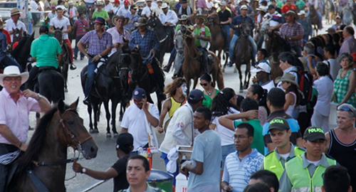 POLICIA NACIONAL cabalgata de la candelaria cartagena