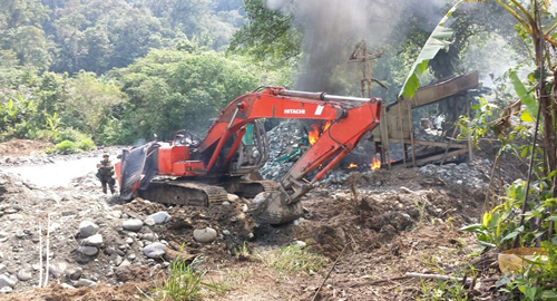 Intervenida Mina en límites del parque nacional natural las Orquídeas